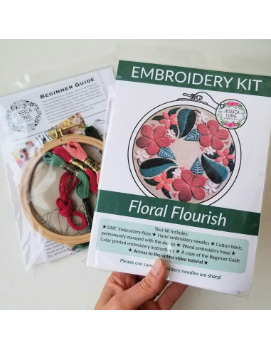 Kit ricamo - Floral Flourish