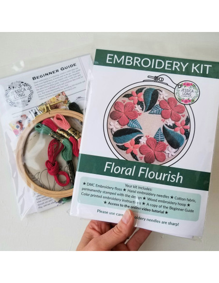 Kit ricamo - Floral Flourish