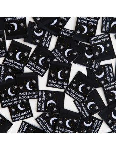Set di 8 etichette tessute - Made Under Moonlight 2