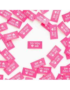 Set di 8 etichette tessute - To You Love Me