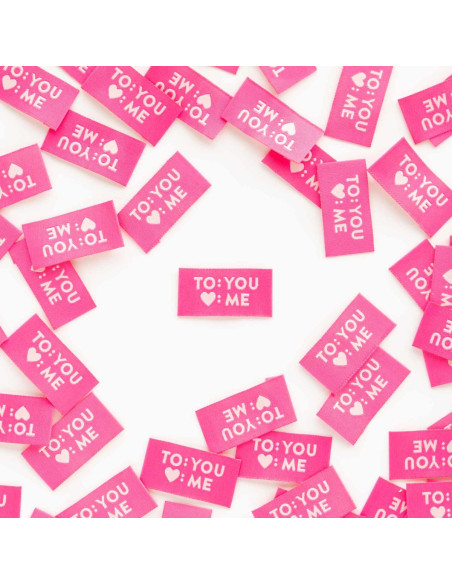 Set di 8 etichette tessute - To You Love Me