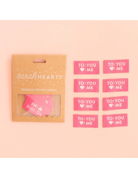 Set di 8 etichette tessute - To You Love Me