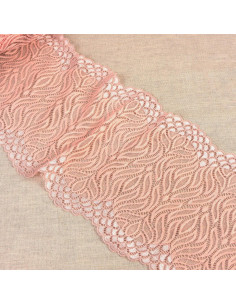 Pizzo elastico fiamma - Salmone chiaro
