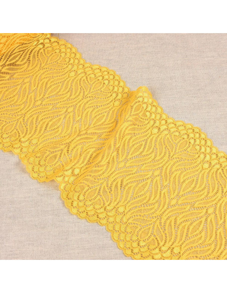 Pizzo elastico fiamma - Giallo