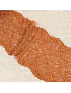 Pizzo elastico fiamma - Nocciola