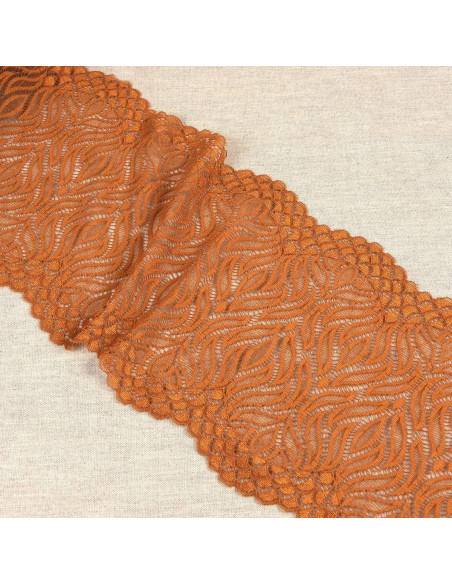 Pizzo elastico fiamma - Nocciola