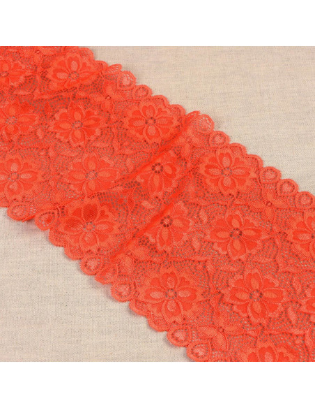 Pizzo elastico sentiero di fiori - Bengala
