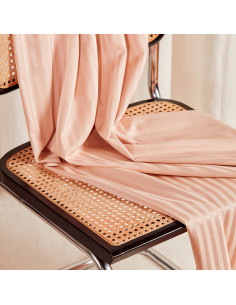 Tessuto cotone viscosa Stripes Blush - Atelier Brunette