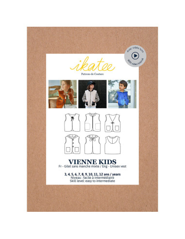 Modello di gilet smanicato unisex Vienne kids - Ikatee