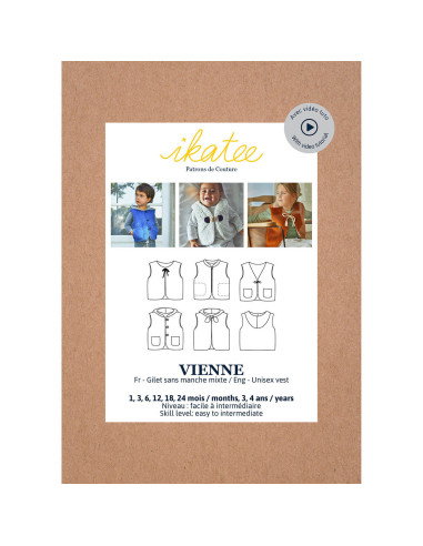 Modello di gilet smanicato unisex Vienne - Ikatee