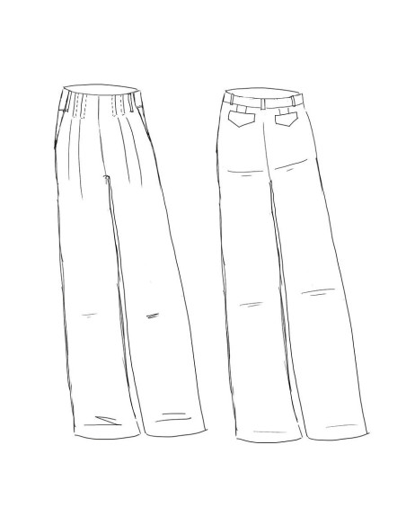 Modello di pantaloni Brooklyn - Maison Fauve