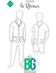 Modello di pigiama da uomo Le Rêveur - Les BG