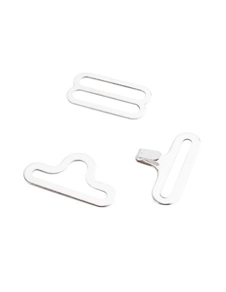 Set di 100 fermagli a farfalla - Bianco