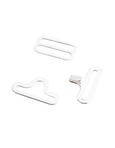 Set di 20 fermagli a farfalla - Bianco 2