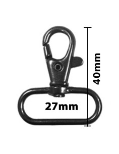 Moschettone in metallo - Canne di fucile 40 x 27 mm