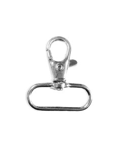 Moschettone in metallo - Argento 40 x 30 mm