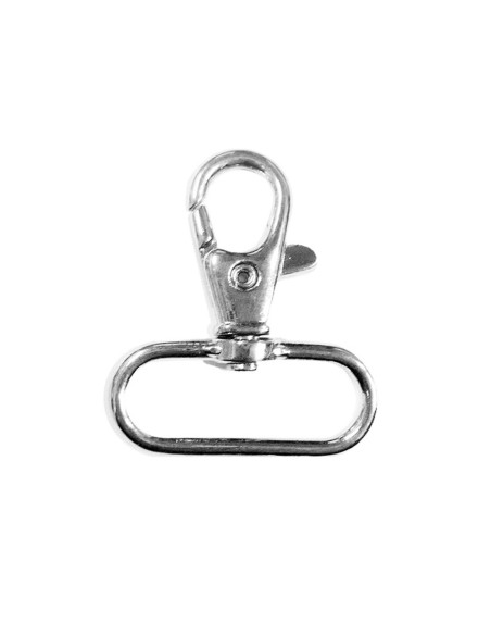 Moschettone in metallo - Argento 40 x 30 mm