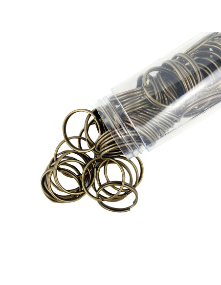 Anelli spezzati portachiavi 20 mm bronzo