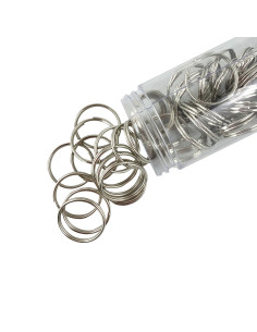 Anelli portachiavi rotti 20 mm argento