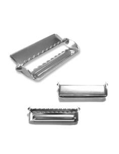 Fibbia di regolazione per bretelle - Argento 30 mm