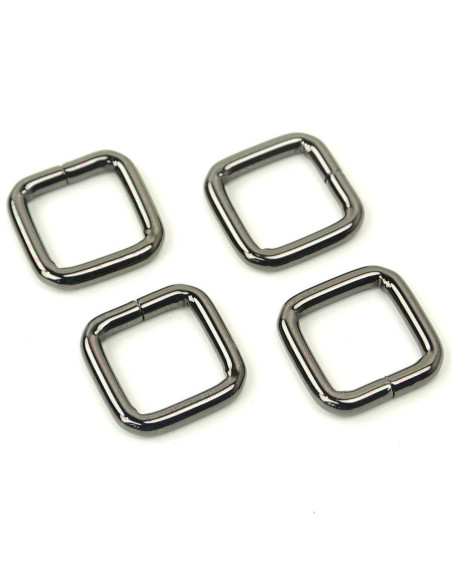 Set di 4 anelli quadrati - Canone di fucile 12,7 mm
