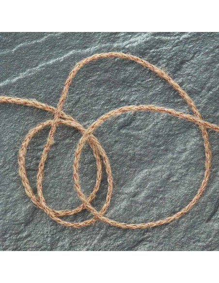 Treccia rotonda juta lurex - Rame