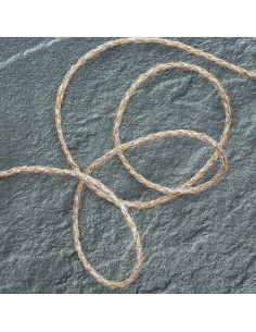 Trecce rotonde juta lurex - Argento