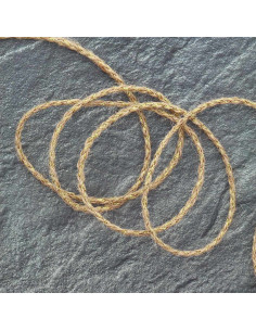 Treccia rotonda juta lurex - Oro