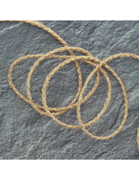 Treccia rotonda juta lurex - Oro