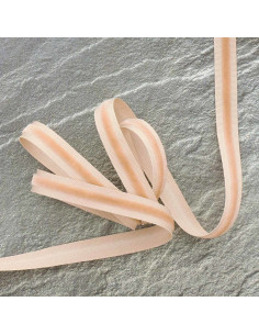 Nastro gros-grain velluto - Beige