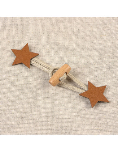 Brandeburgo stella similpelle - Cammello