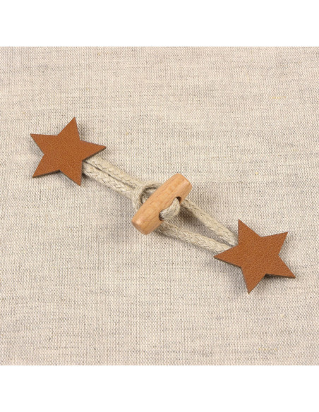 Brandeburgo stella similpelle - Cammello