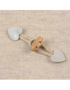 Brandeburgo cuore simil - Argento