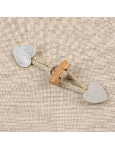 Brandeburgo cuore simil - Argento