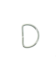 Anello a D 25 mm - Argento