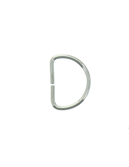 Anello a D 25 mm - Argento