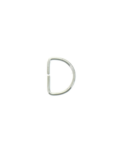 Anello a D 20 mm - Argento
