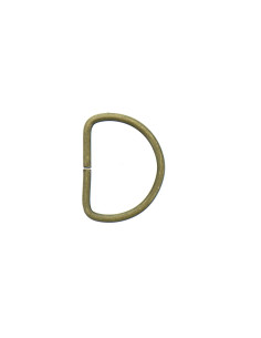 Anello a D 25 mm - Bronzo