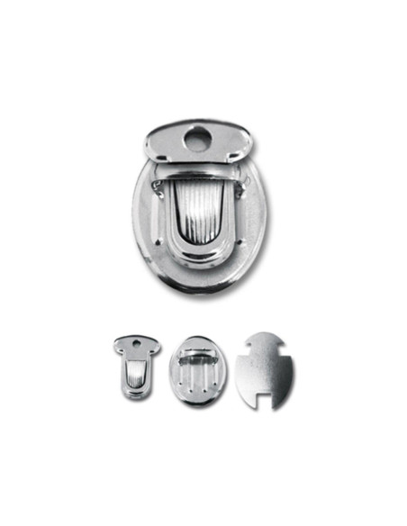 Chiusura mini per cartella 25 x 18 mm - Argento