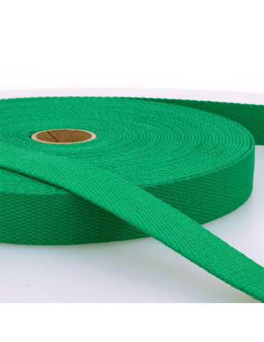Cinghia in cotone per borse - Verde smeraldo