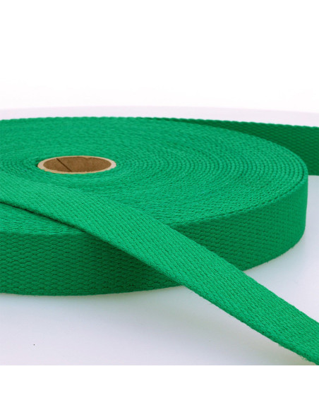 Cinghia in cotone per borse - Verde smeraldo