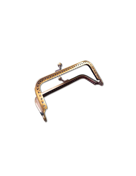 Chiusura rettangolare per borsa 100 mm - Bronzo