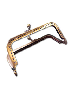 Chiusura rettangolare per borsa 180 mm - Bronzo