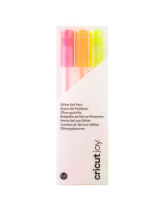 Penna gel glitter rosa, arancione e giallo Cricut Joy