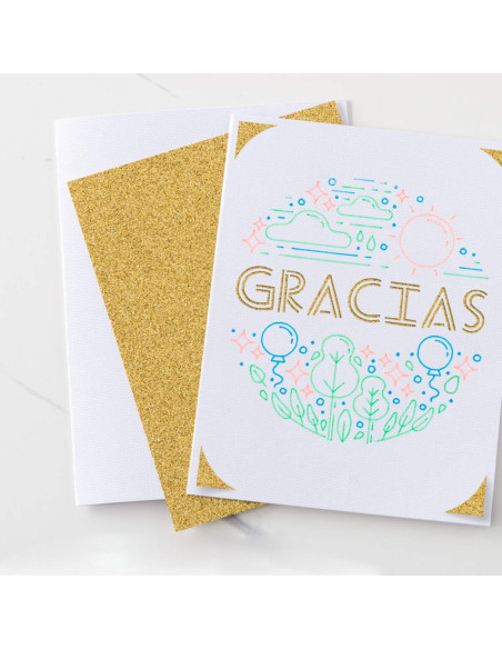 Penna gel glitter rosa, arancione e giallo Cricut Joy