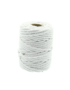 Corda di cotone macramè 5 mm - Bianco