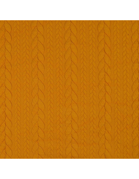 Tessuto felpato intrecciato - Giallo sole