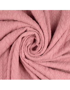 Tessuto felpato intrecciato - Rosa antico 2
