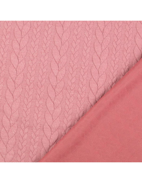 Tessuto felpato intrecciato - Rosa antico
