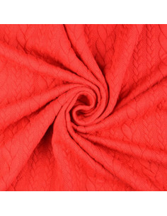 Tessuto felpato intrecciato - Rosso 2